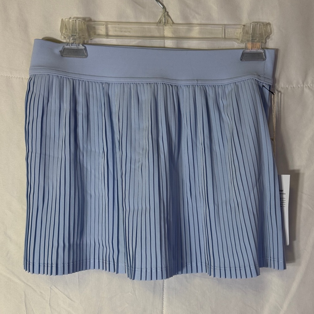 Blue Pleated Tennis‎ Skort Athletic Skirt Built In Shorts Women’s M NWT